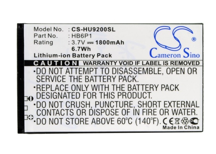 Batteri for SmartPhone, Mobil for Huawei Ascend P1 S, Ascend P1 TD, Ascend P LTE og andre.