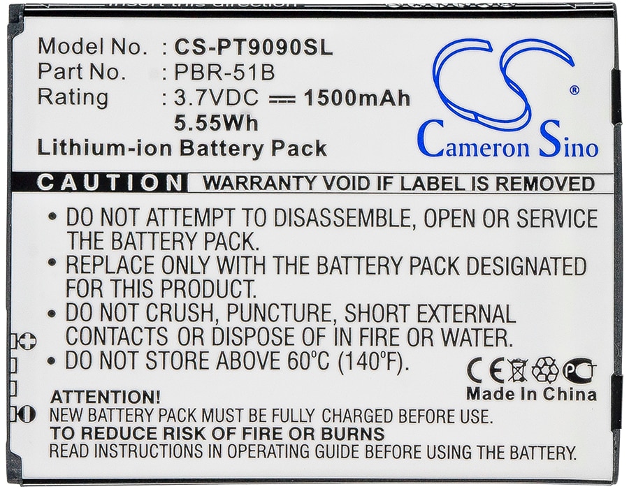 Batteri for SmartPhone, Mobil for Pantech Discover, P9090, Magnus
