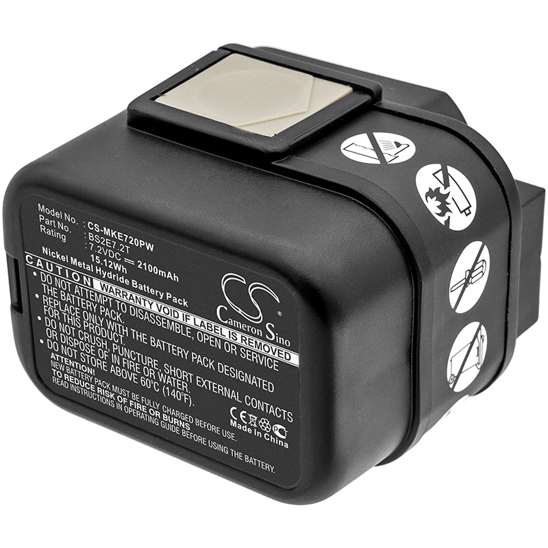 Batteri for elektroverktøy for Milwaukee PES 7.2T