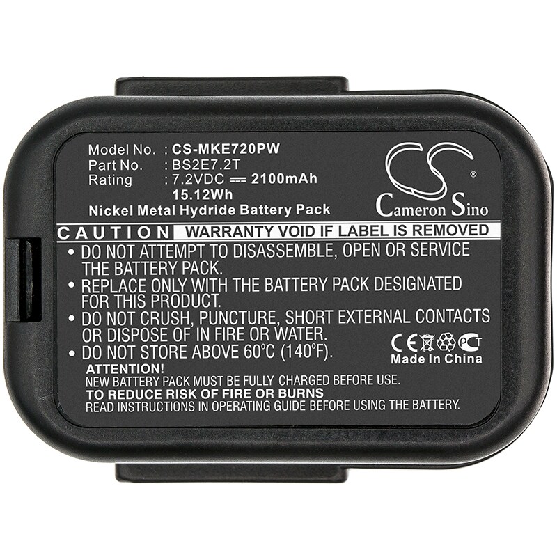 Batteri for elektroverktøy for Milwaukee PES 7.2T