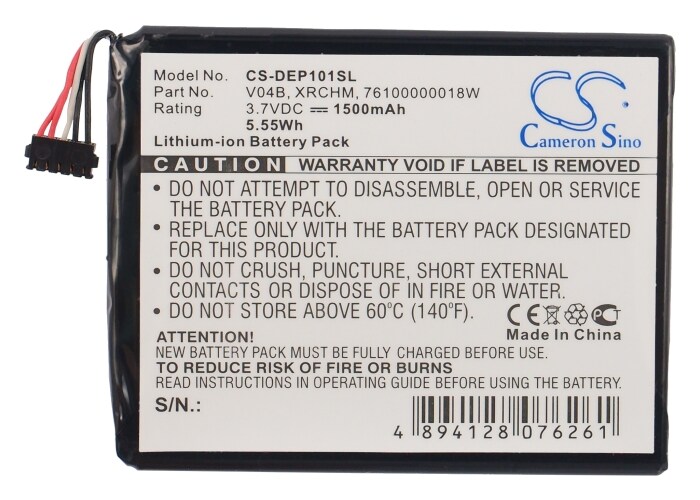 Batteri for Pocket PC, PDA for Dell Streak Pro, 101DL, D43 etc.