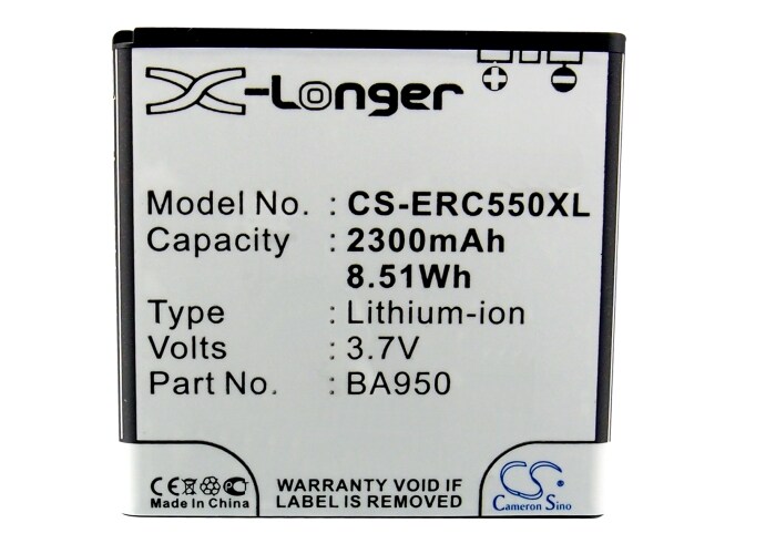 Batteri for SmartPhone, Mobil for Sony Ericsson Xperia A, SO-04E, Xperia ZR og andre.
