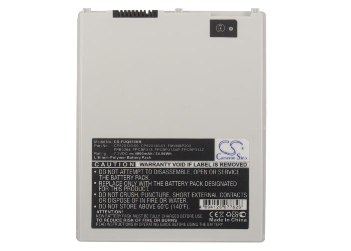 Batteri til bærbar PC for Fujitsu Q550, Q550/C, Q550LB og andre.