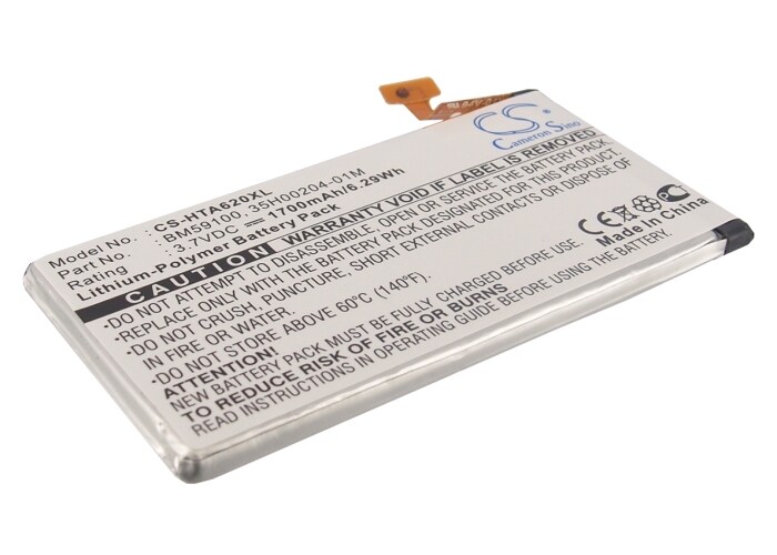Batteri for SmartPhone, mobil for HTC Windows Phone 8S, PM59100, A620e osv.