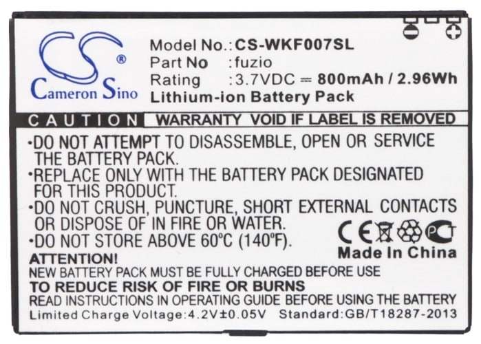 Batteri for SmartPhone, Mobil for Wiko FUZIO