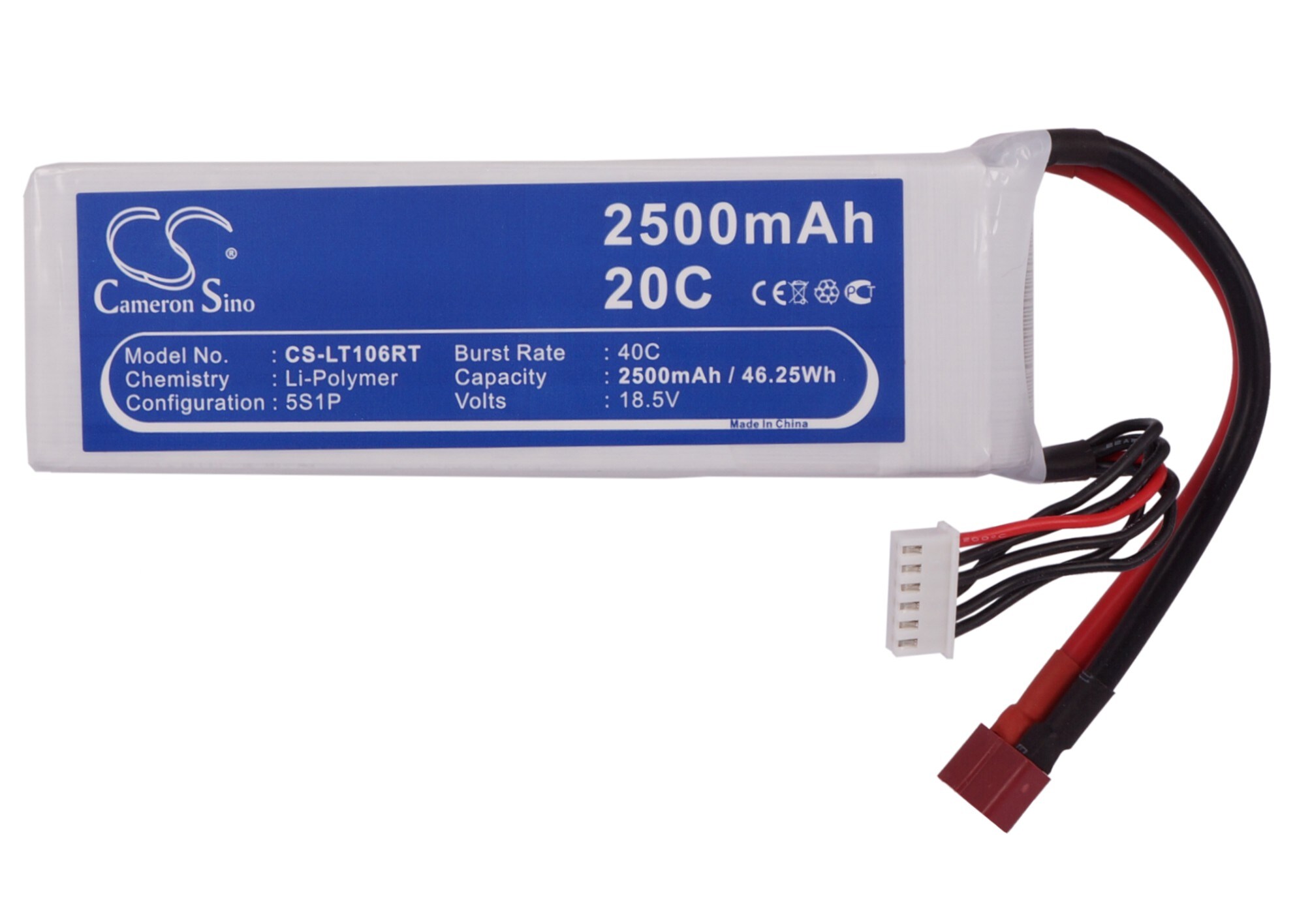Batteri til biler for RC CS-LT106RT