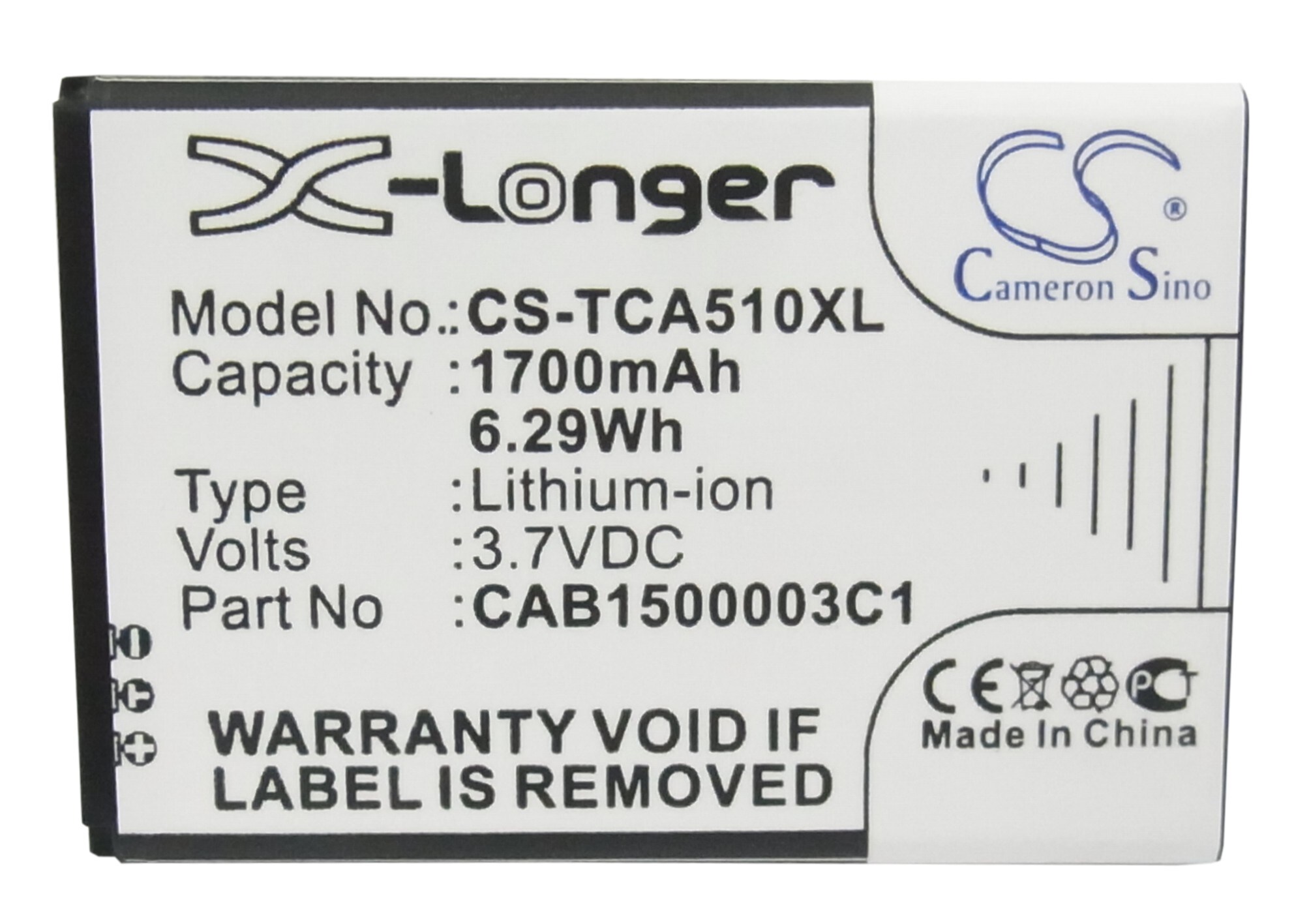 Batteri for smarttelefon, mobil for TCL A510, D662