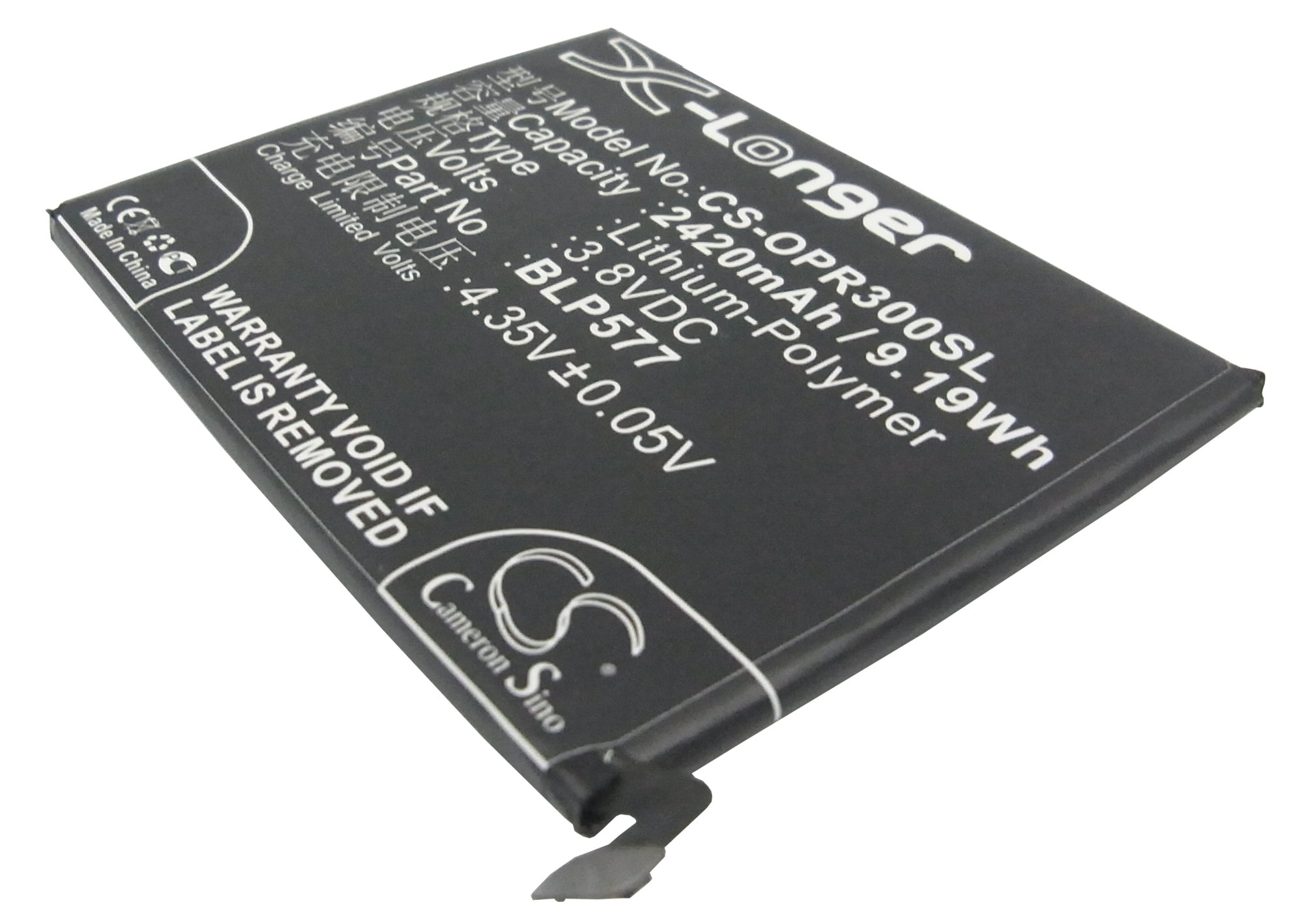 Batteri for SmartPhone, Mobil for Oppo R3, N7005, R7005 og andre.