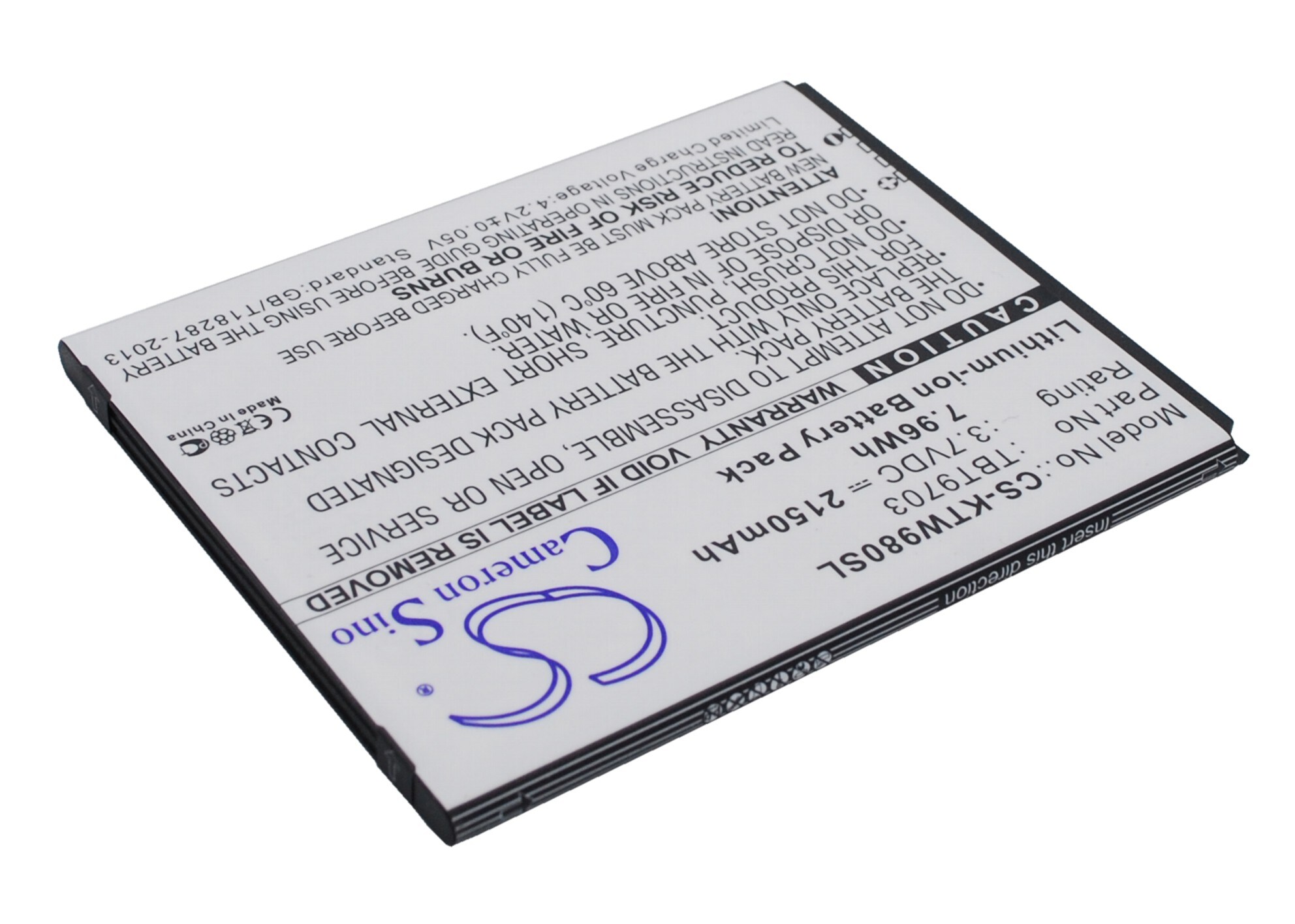 Batteri for SmartPhone, mobil for K-Touch W98, KIS 3, KIS 3W osv.