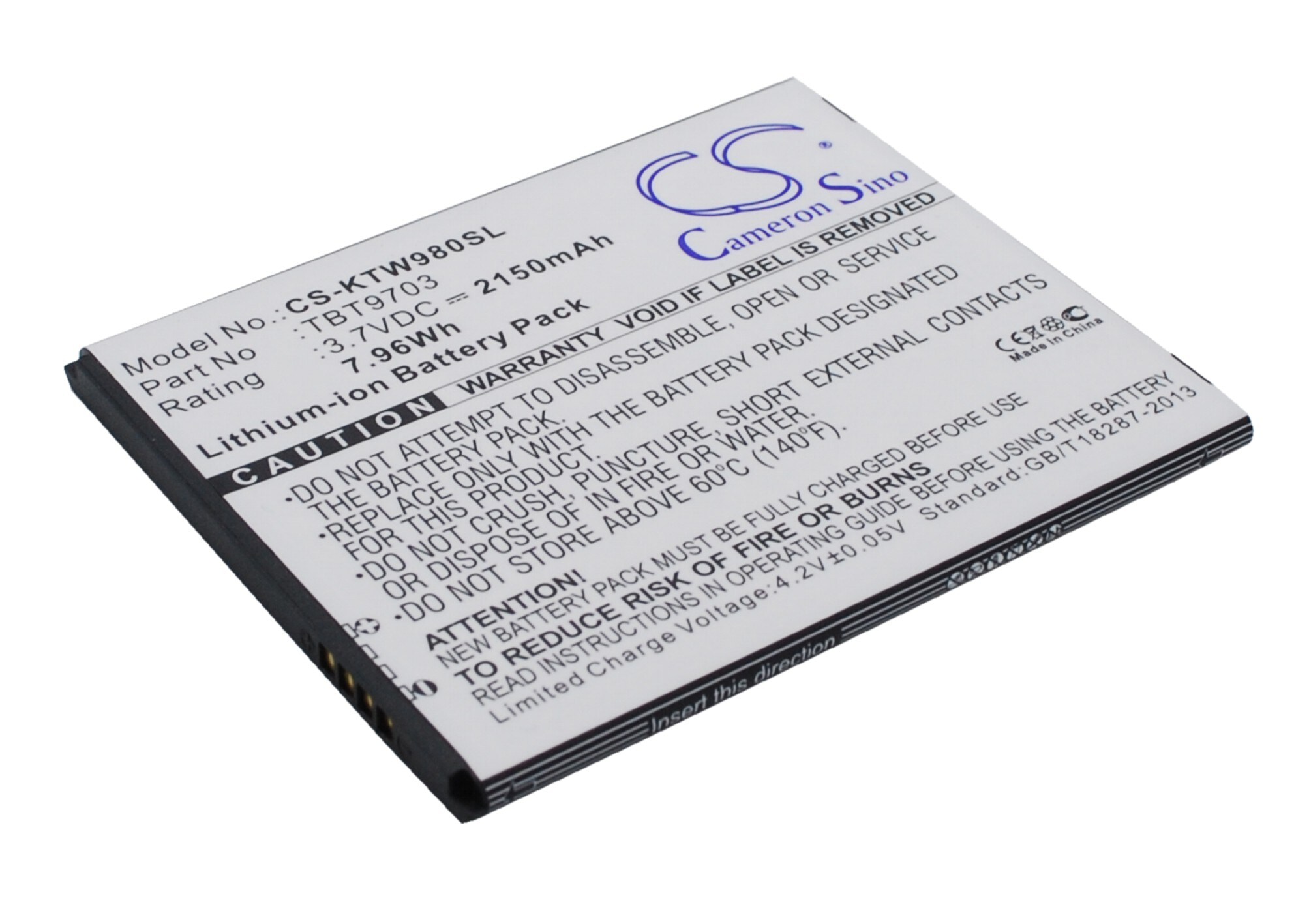 Batteri for SmartPhone, mobil for K-Touch W98, KIS 3, KIS 3W osv.