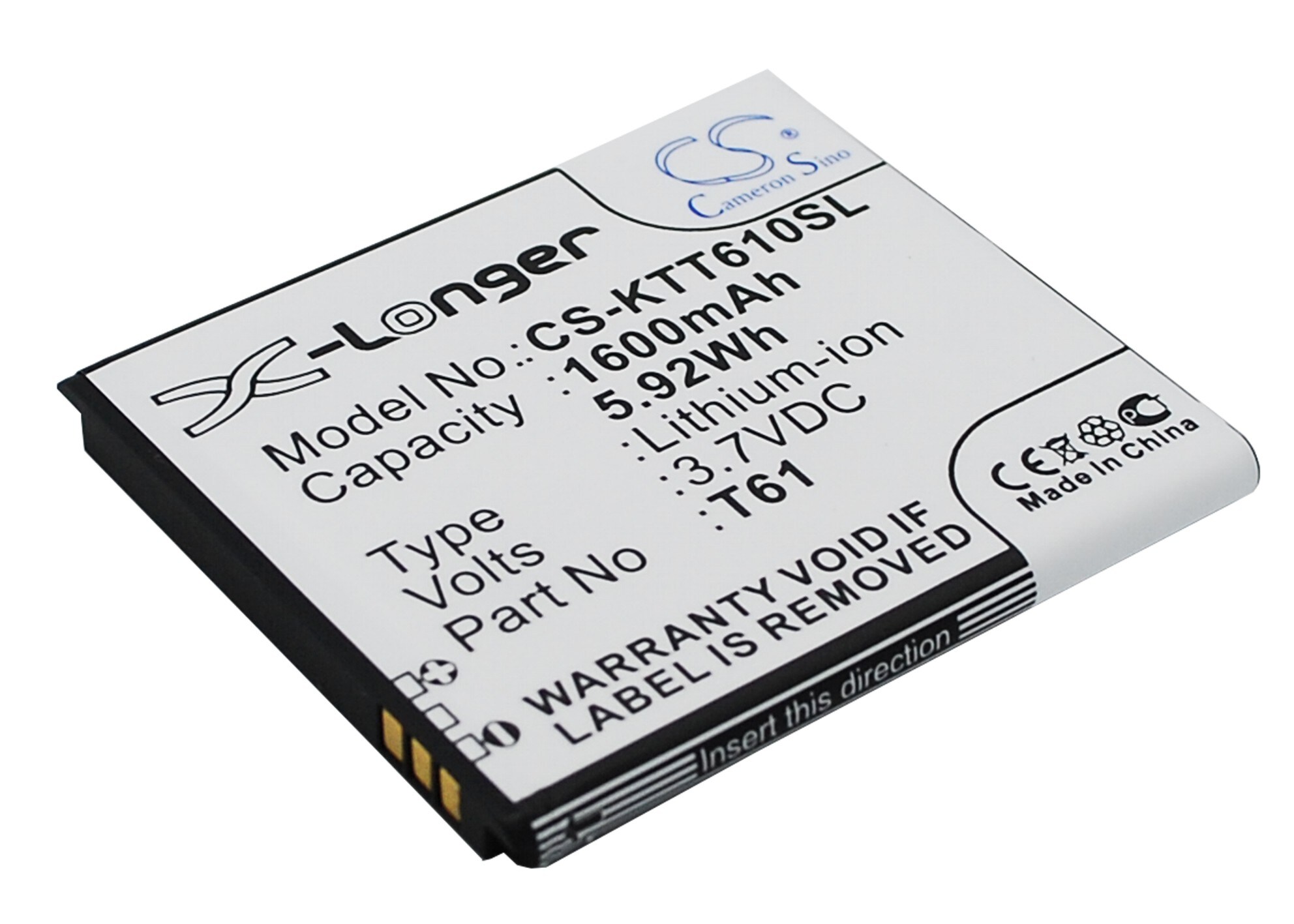 Batteri for SmartPhone, Mobil for K-Touch T61