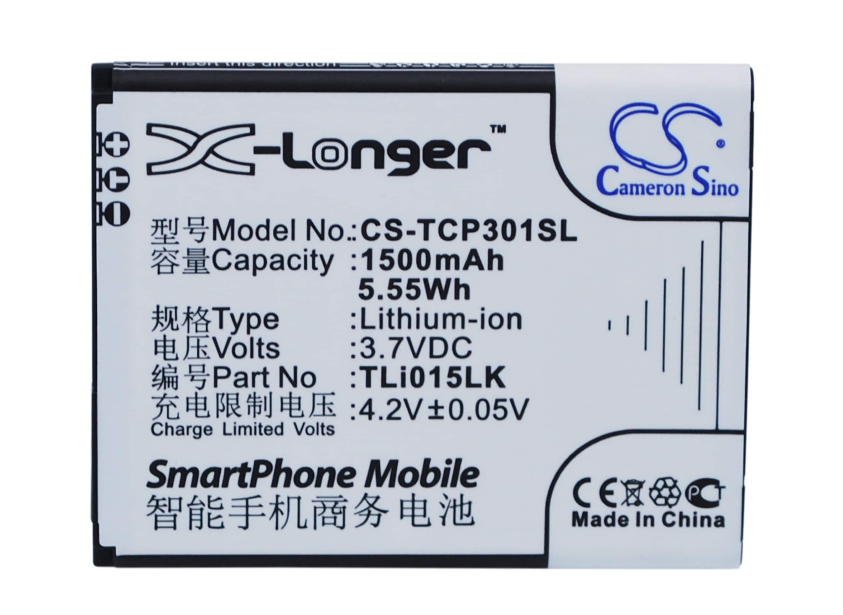Batteri for smarttelefon, mobil for TCL P301M, J326T