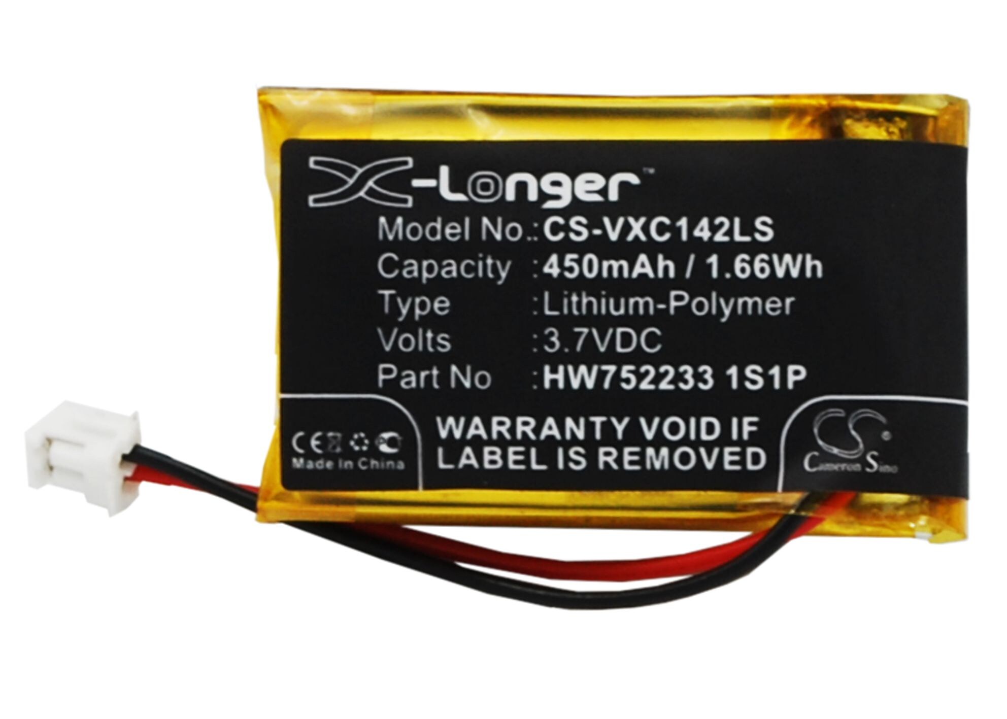 Batteri til Sykler lommelykter for Vancouver 3D-Life/XC142K