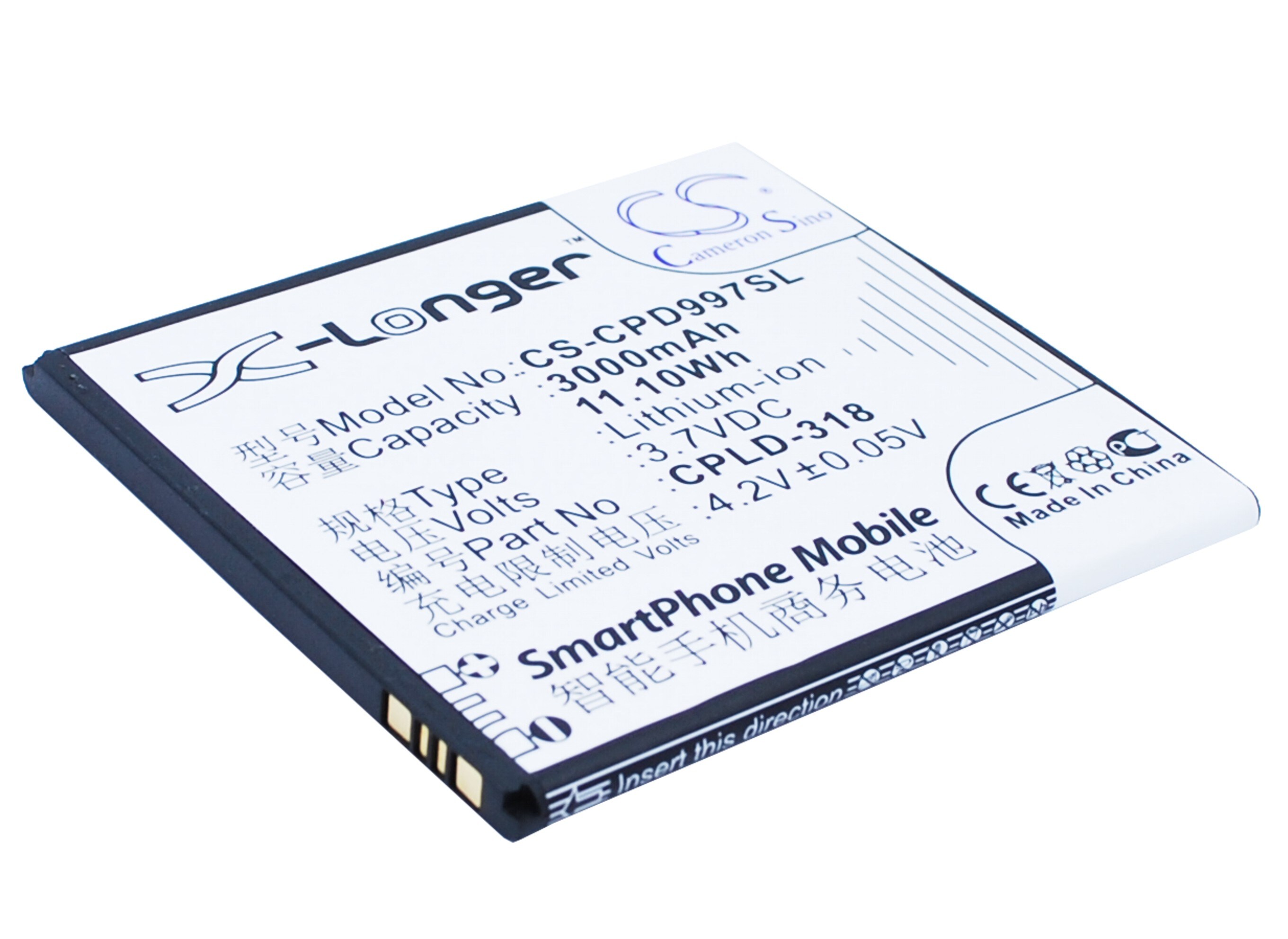 Batteri for smarttelefon, mobil for Coolpad 9970, 9080W, 8970L
