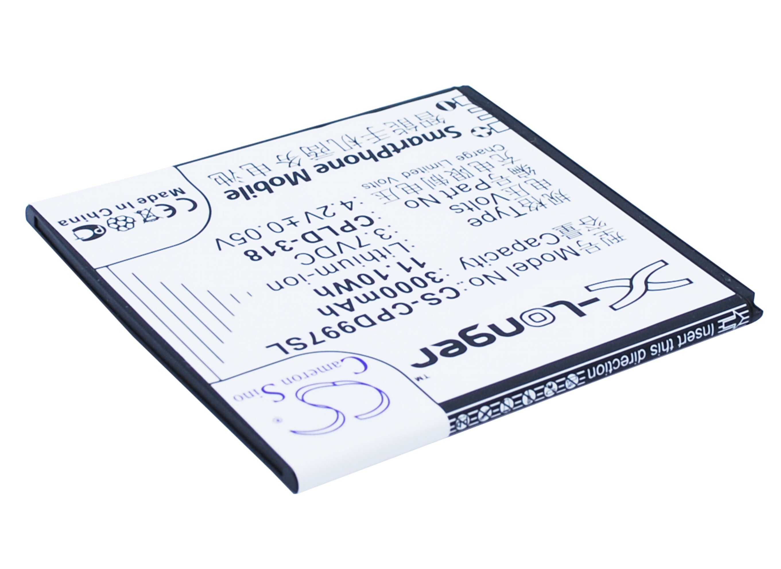 Batteri for smarttelefon, mobil for Coolpad 9970, 9080W, 8970L