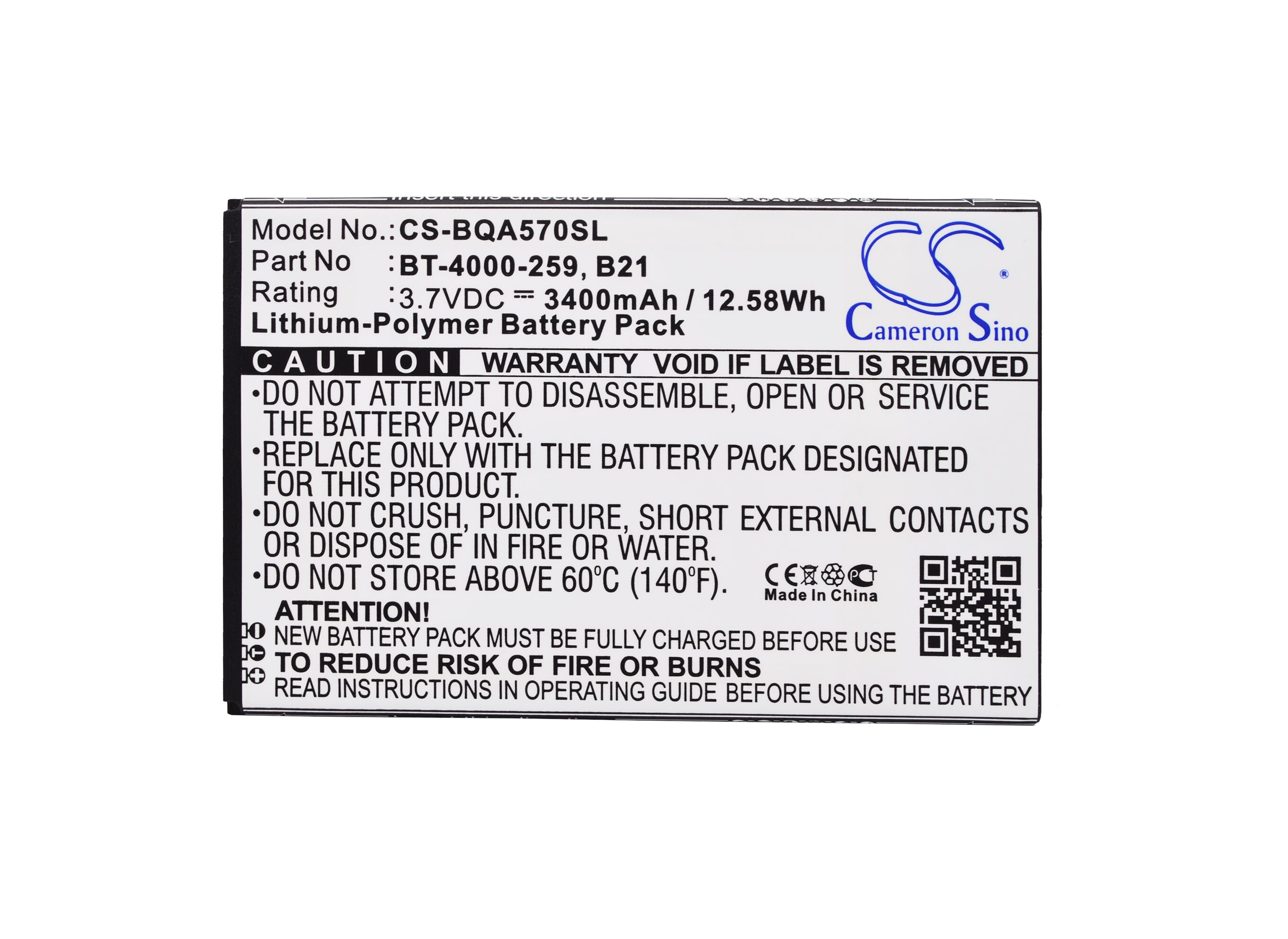 Batteri for SmartPhone, Mobil for BQ Aquaris 5.7