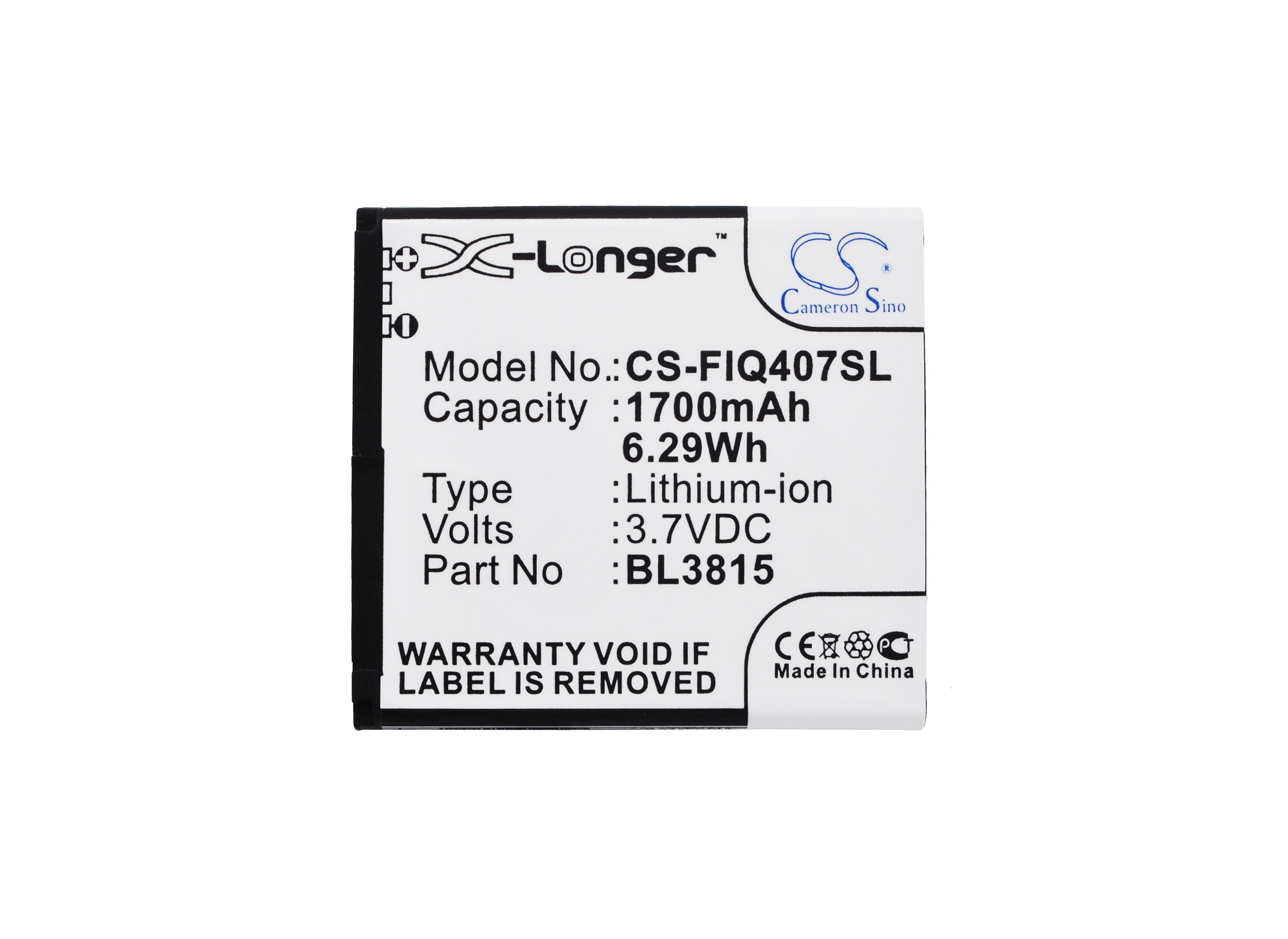 Batteri for SmartPhone, Mobil for Fly IQ4407, ERA Nano 7