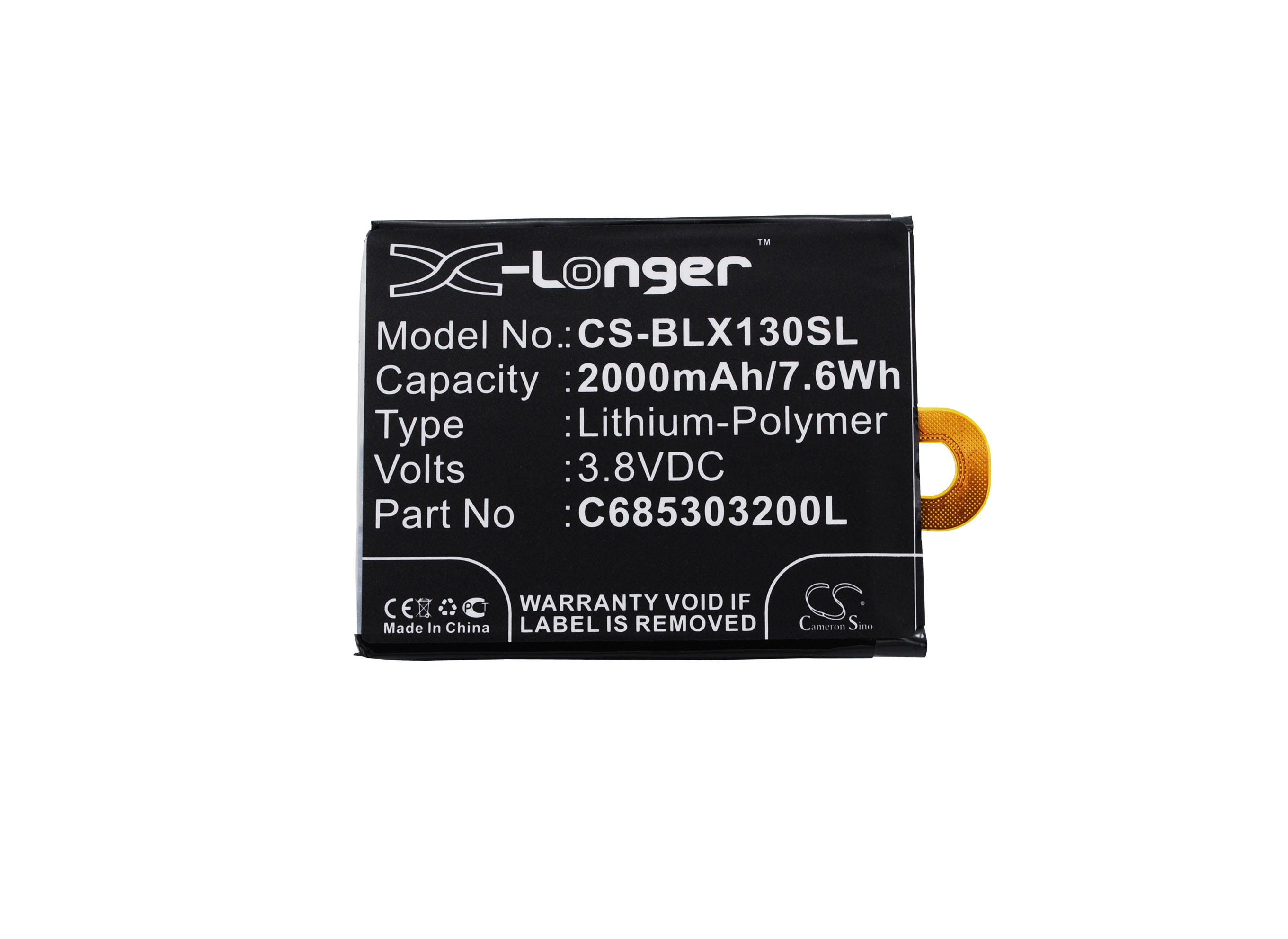 Batteri til smarttelefon, mobil for BLU Win Jr LTE, X130q, X130
