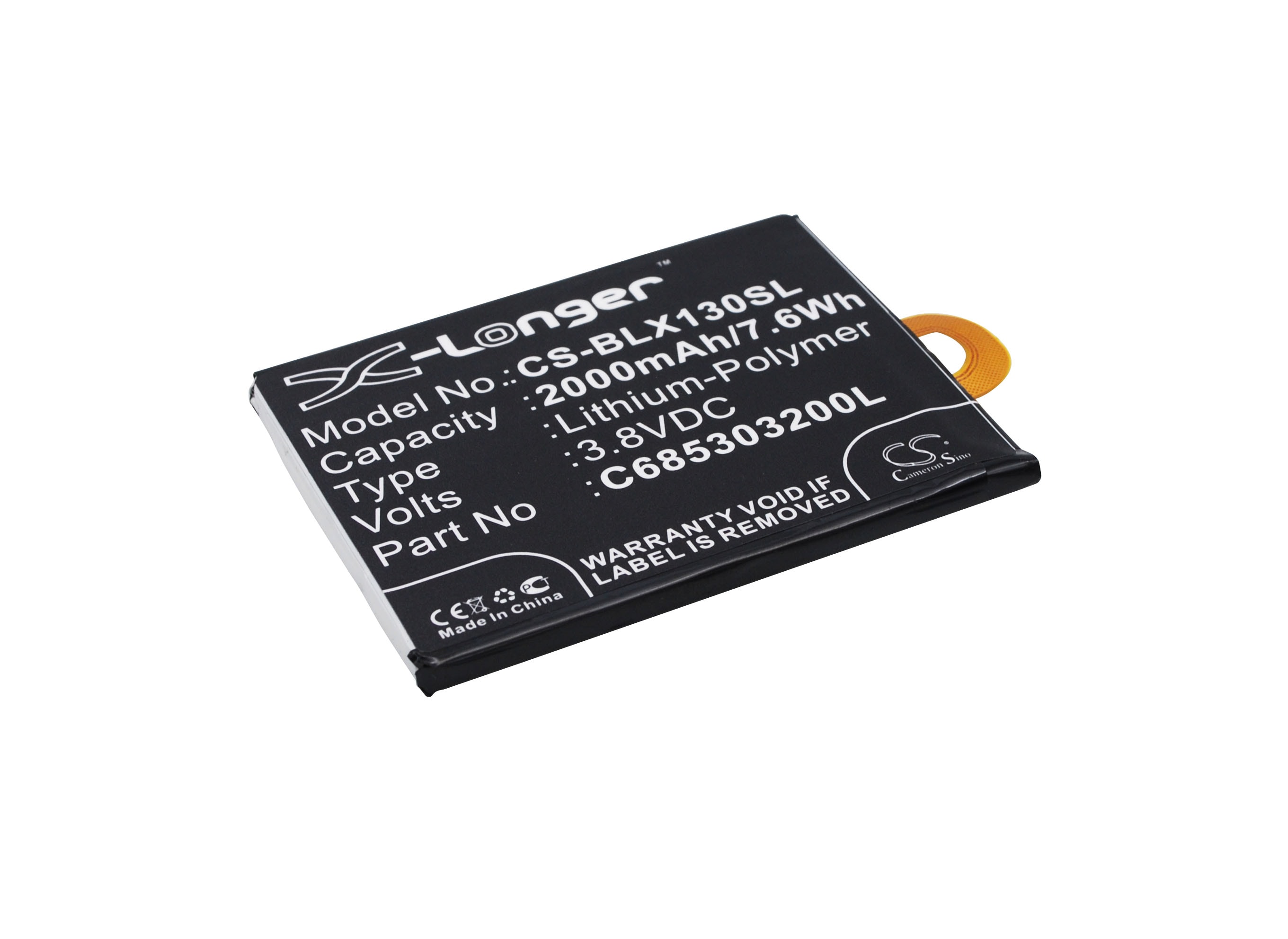 Batteri til smarttelefon, mobil for BLU Win Jr LTE, X130q, X130