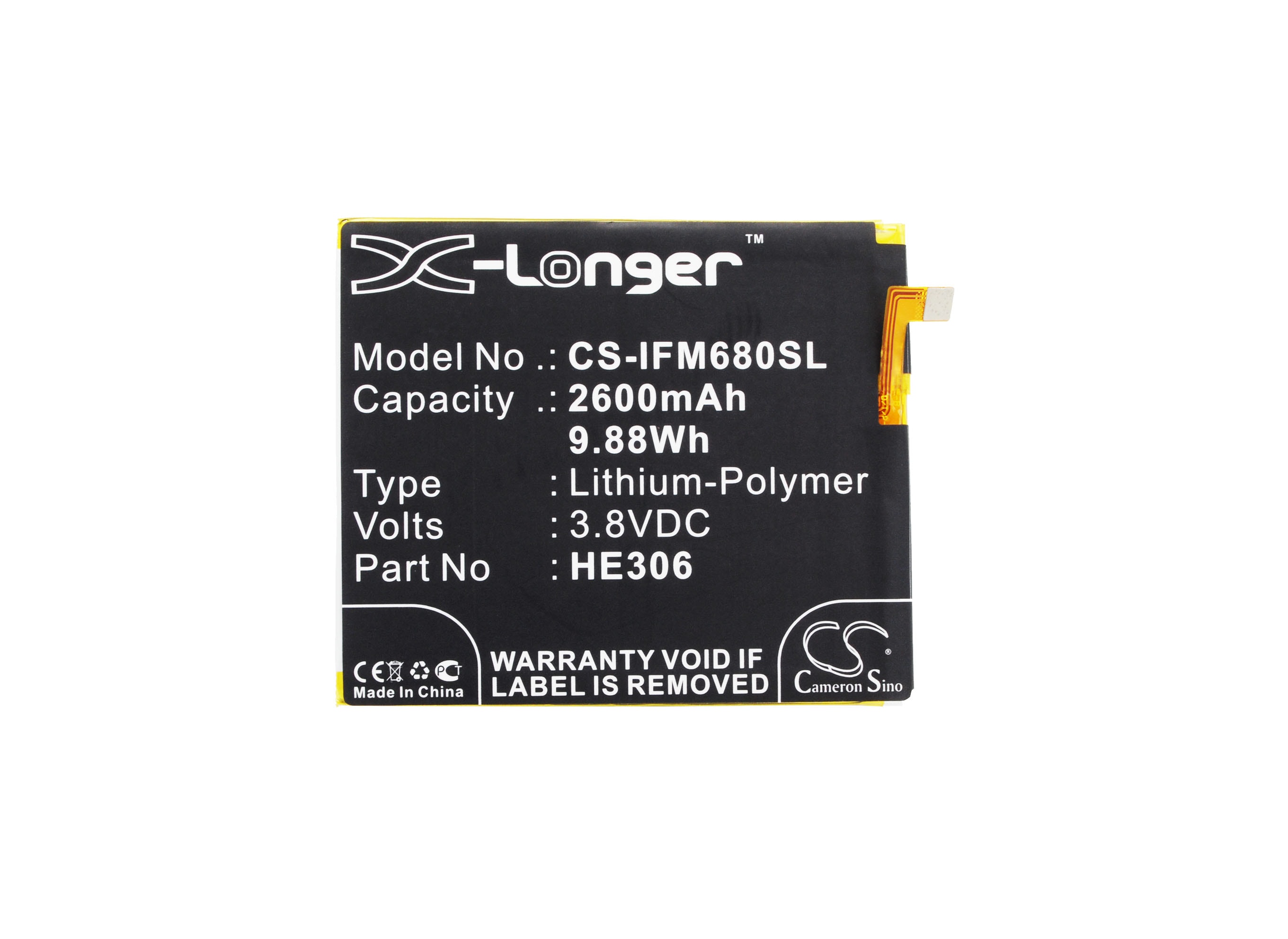Batteri til smarttelefon, mobil for Infocus M680, M535