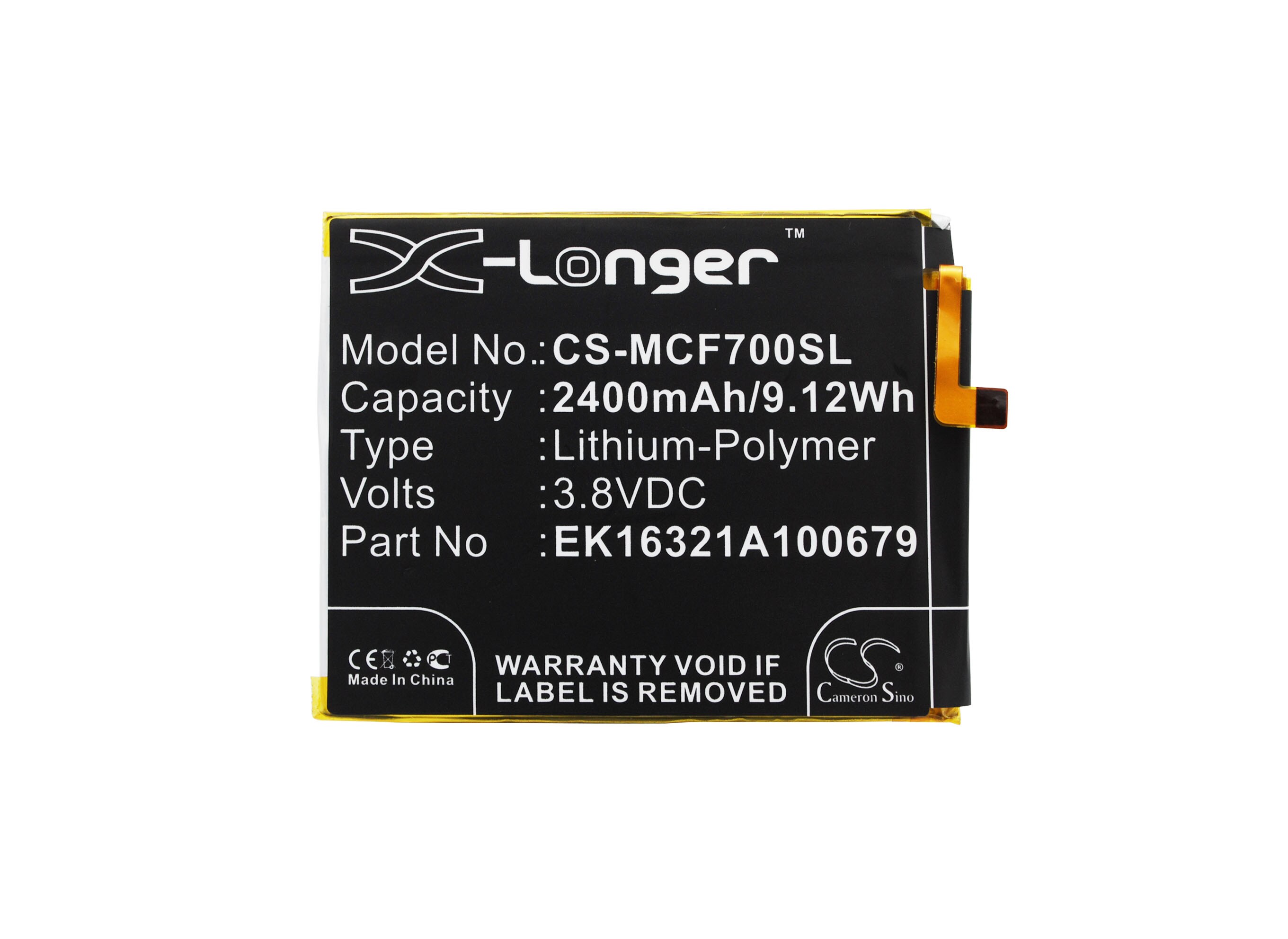 Batteri for SmartPhone, Mobil for Mobistel Cynus F7, Cynus F7 4G