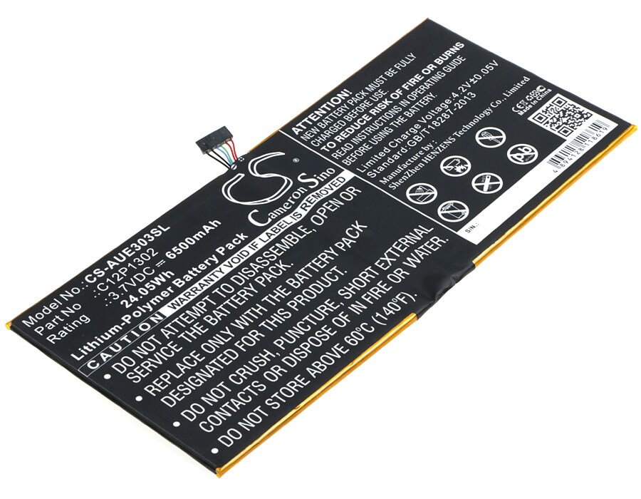 Batteri til nettbrett for Asus MeMo Pad 10 ME302C, MeMo Pad 10 ME302KL og andre.