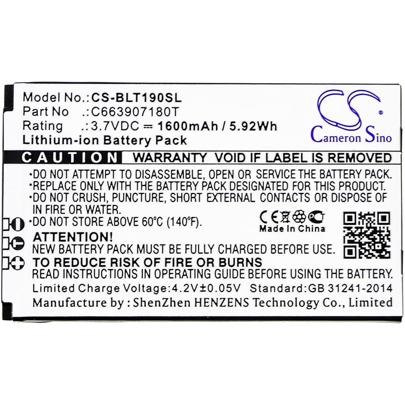 Batteri for SmartPhone, mobil for BLU Tank, T190, T191 etc.