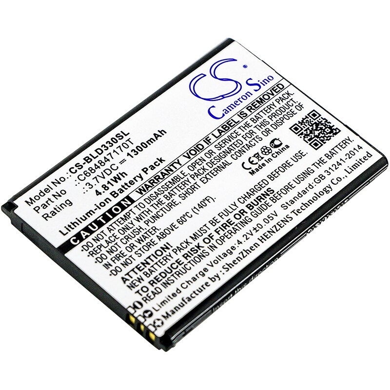 Batteri til smarttelefon, mobil for BLU Dash Music II, Dash Music 2, D330