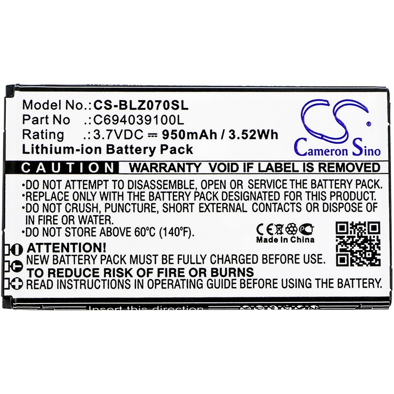 Batteri til smarttelefon, mobil for BLU Zoey 2.4 3G, Z070, Z070U