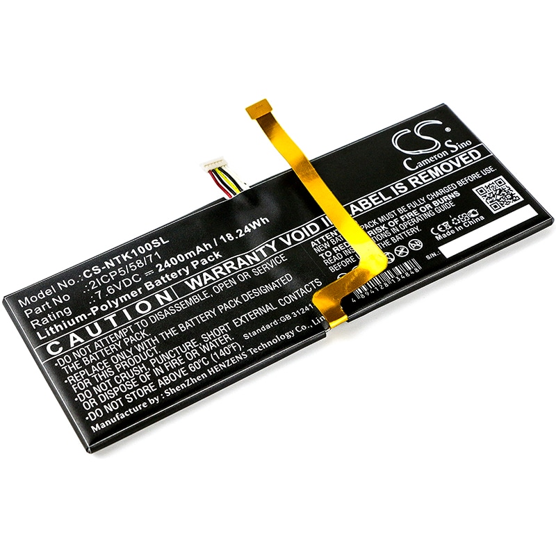 Batteri til nettbrett for Google DVT3-2, Project Tango