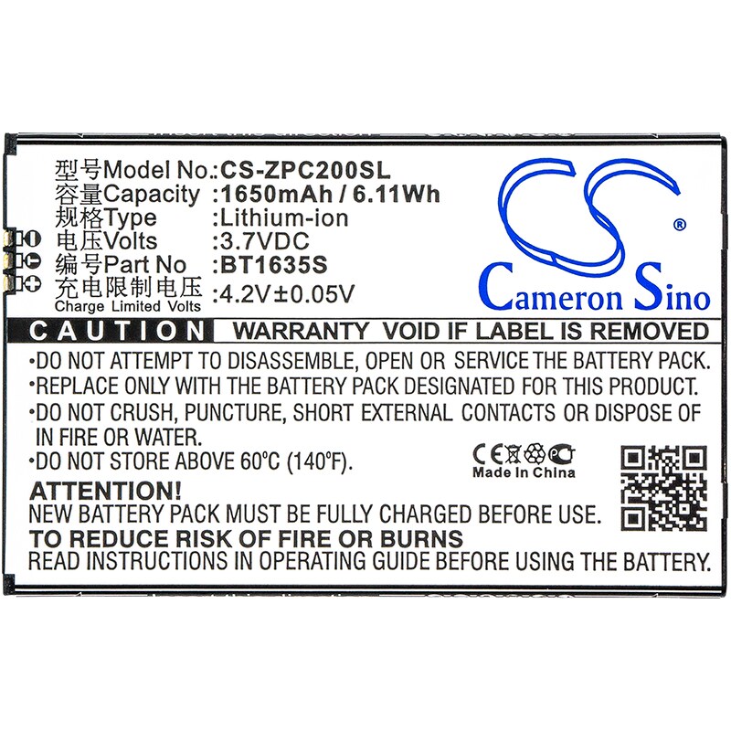Batteri for SmartPhone, Mobil for ZOPO C2, F5, Colour C2 og andre.