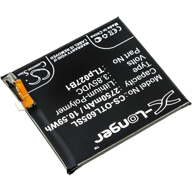 Batteri for SmartPhone, Mobil for Alcatel One Touch Idol 5, OT-6058, OT-6058D og andre.