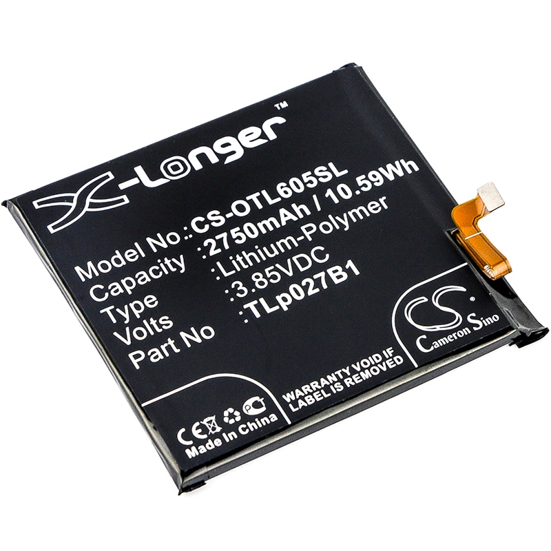 Batteri for SmartPhone, Mobil for Alcatel One Touch Idol 5, OT-6058, OT-6058D og andre.