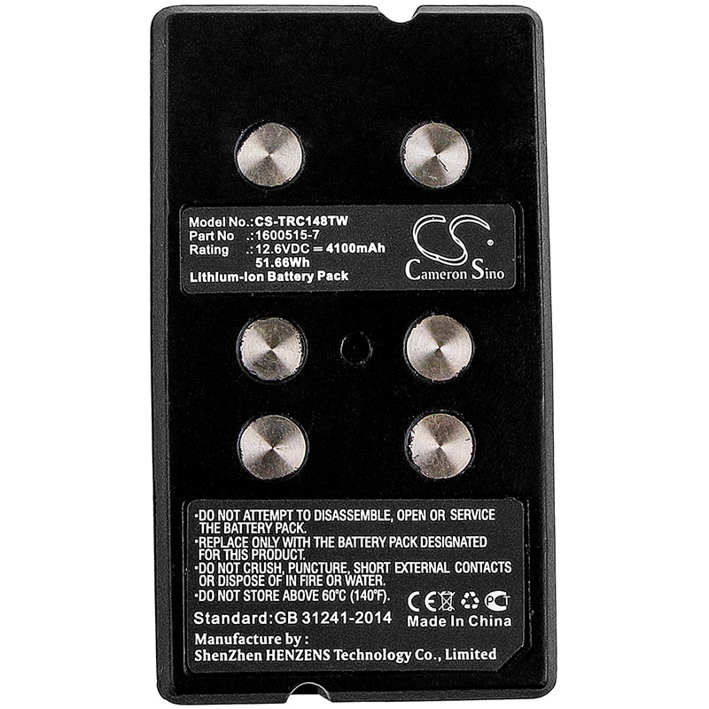 Batteri for Toveis-radio for Thales RC-148