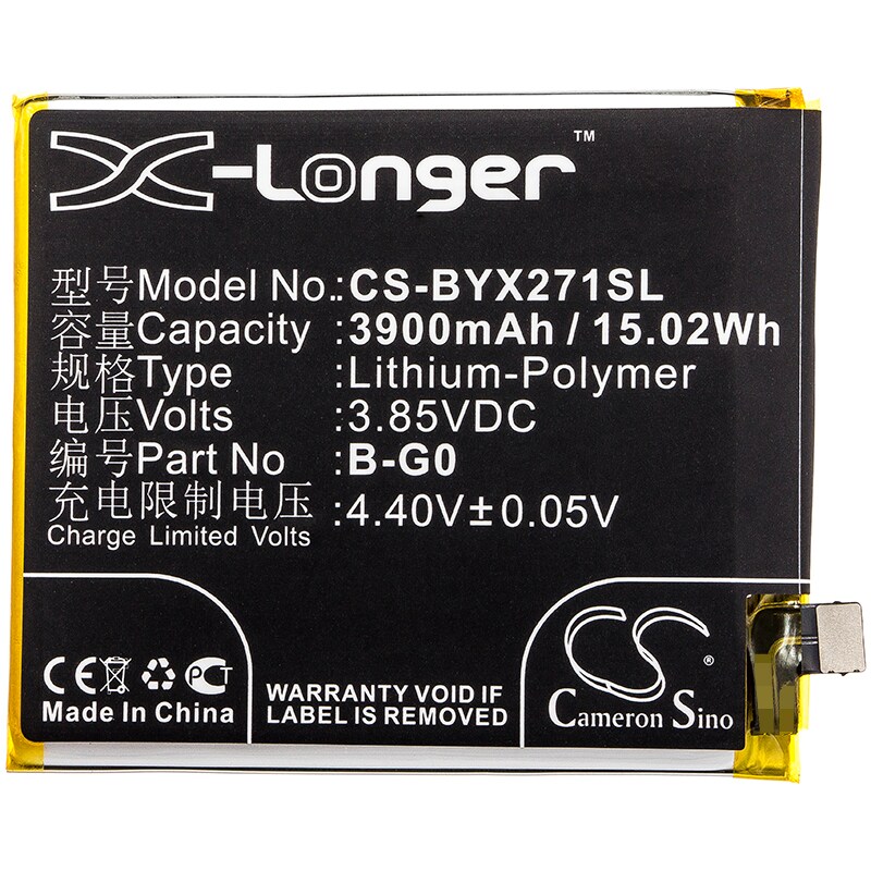 Batteri for smarttelefon, mobil for Vivo X27 Premium, V1829T, V1829A