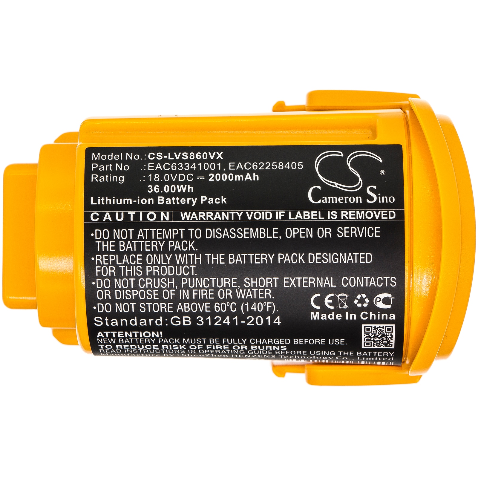 Batteri for vakuum for LG LG VS8603SWM, VS8707SWM, VS8605SWM og andre.