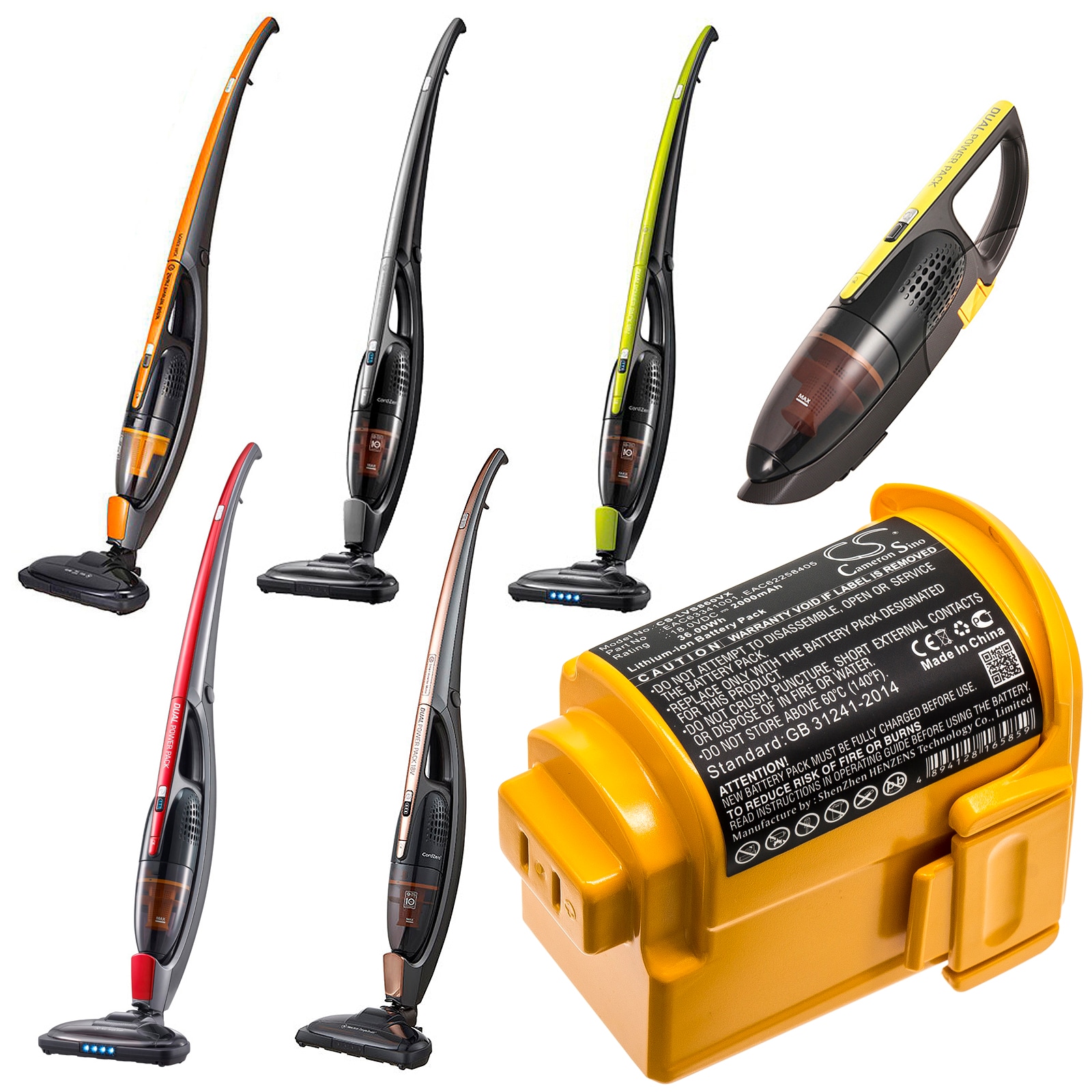Batteri for vakuum for LG LG VS8603SWM, VS8707SWM, VS8605SWM og andre.