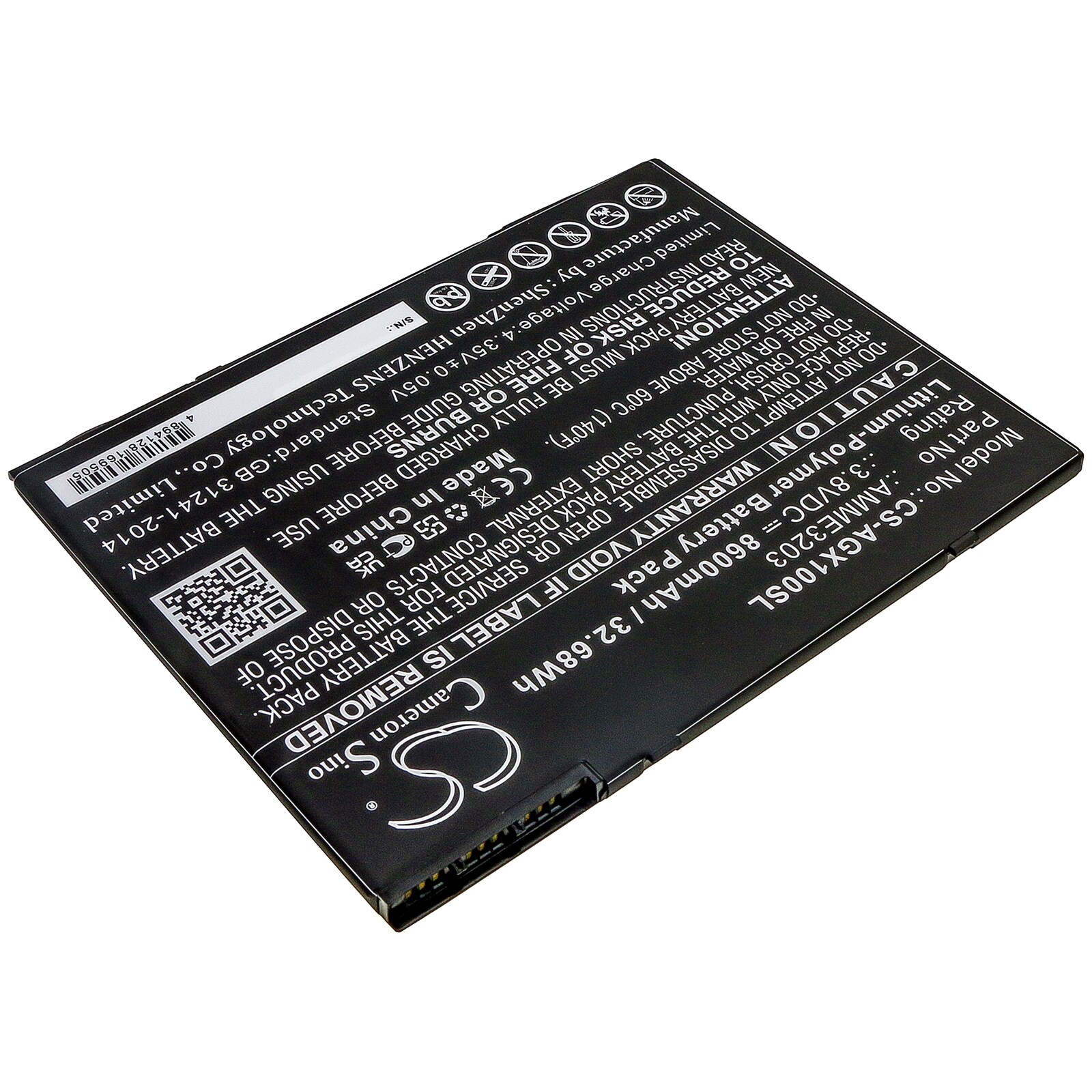 Nettbrettbatteri for Aegex 10 tabletter, 10 egensikre nettbrett