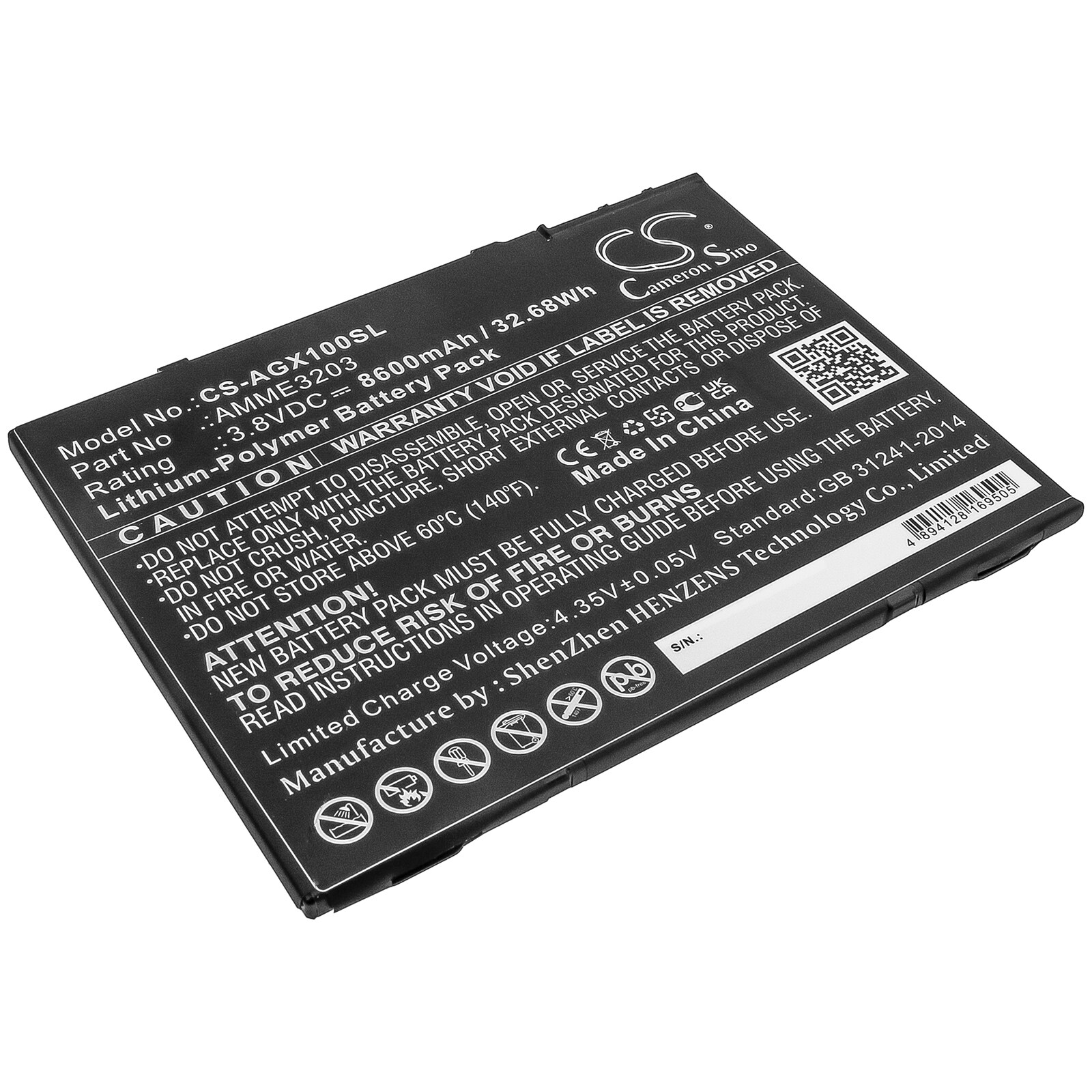 Nettbrettbatteri for Aegex 10 tabletter, 10 egensikre nettbrett