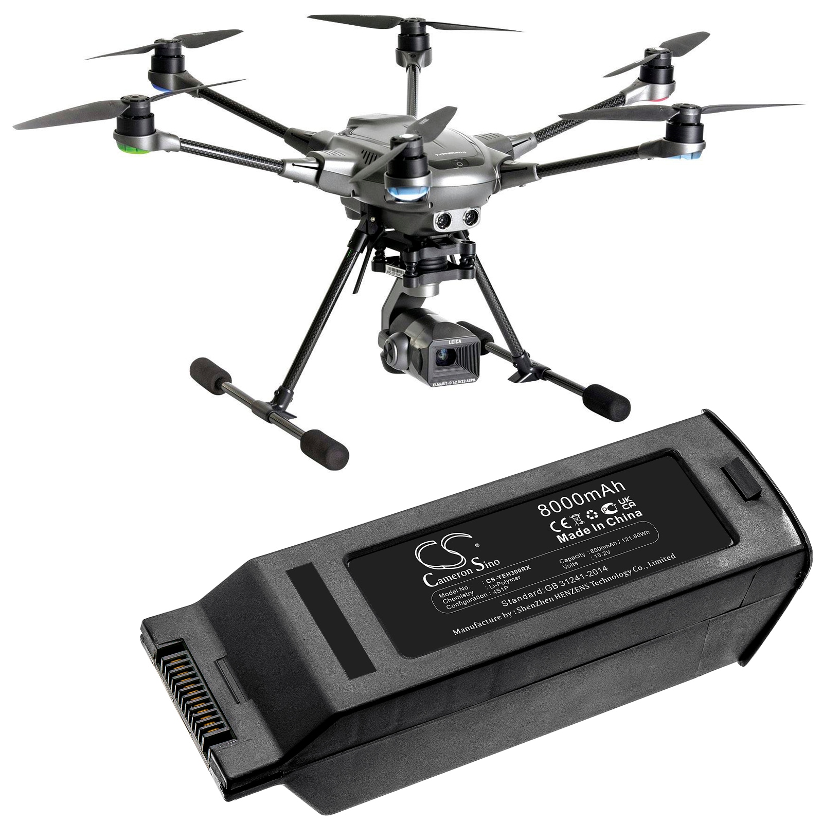 Batteri for droner til Yuneec Typhoon H3