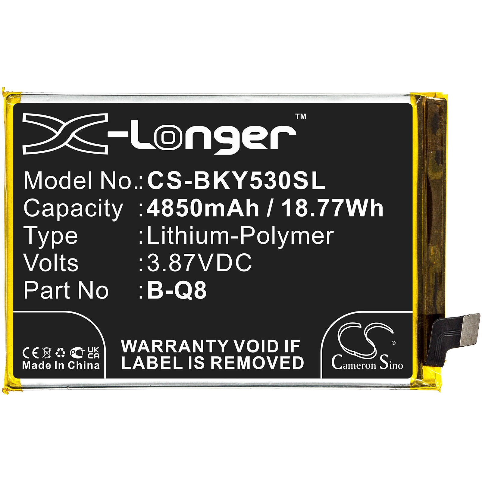 Batteri for SmartPhone, mobil for Vivo Y53s, V2058, V2111A