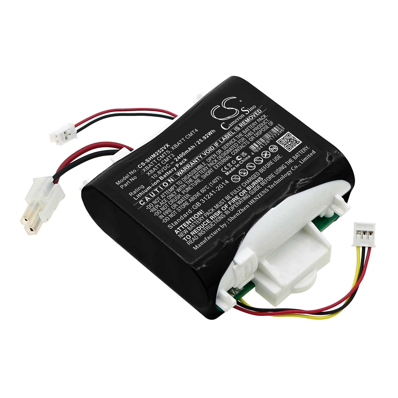 Batteri for støvsuger til Shark VM252, VM252C, QM250 osv.