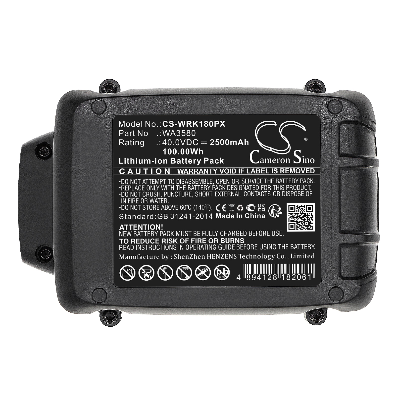 Batterier til elektroverktøy for Worx WG180, WG280, WG380 og andre