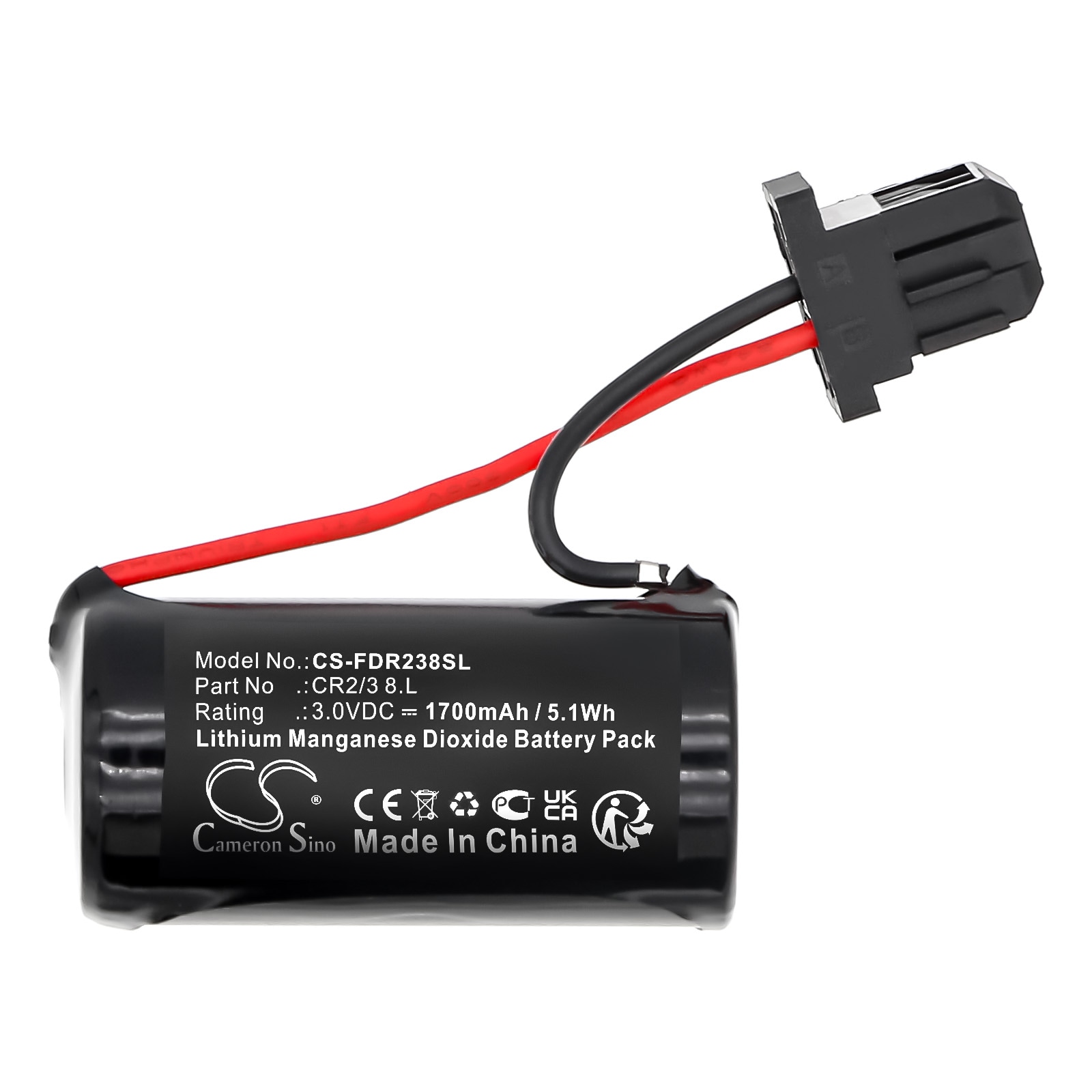 Batteri for PLS for FDK CR2/3 8.L