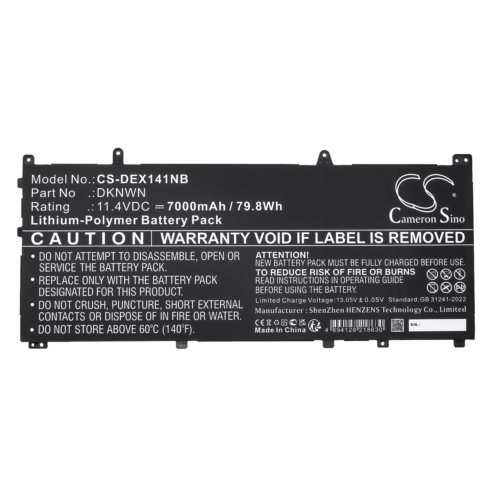 Batteri til bærbar PC for Dell Alienware X14 R1, Alienware X14 R2