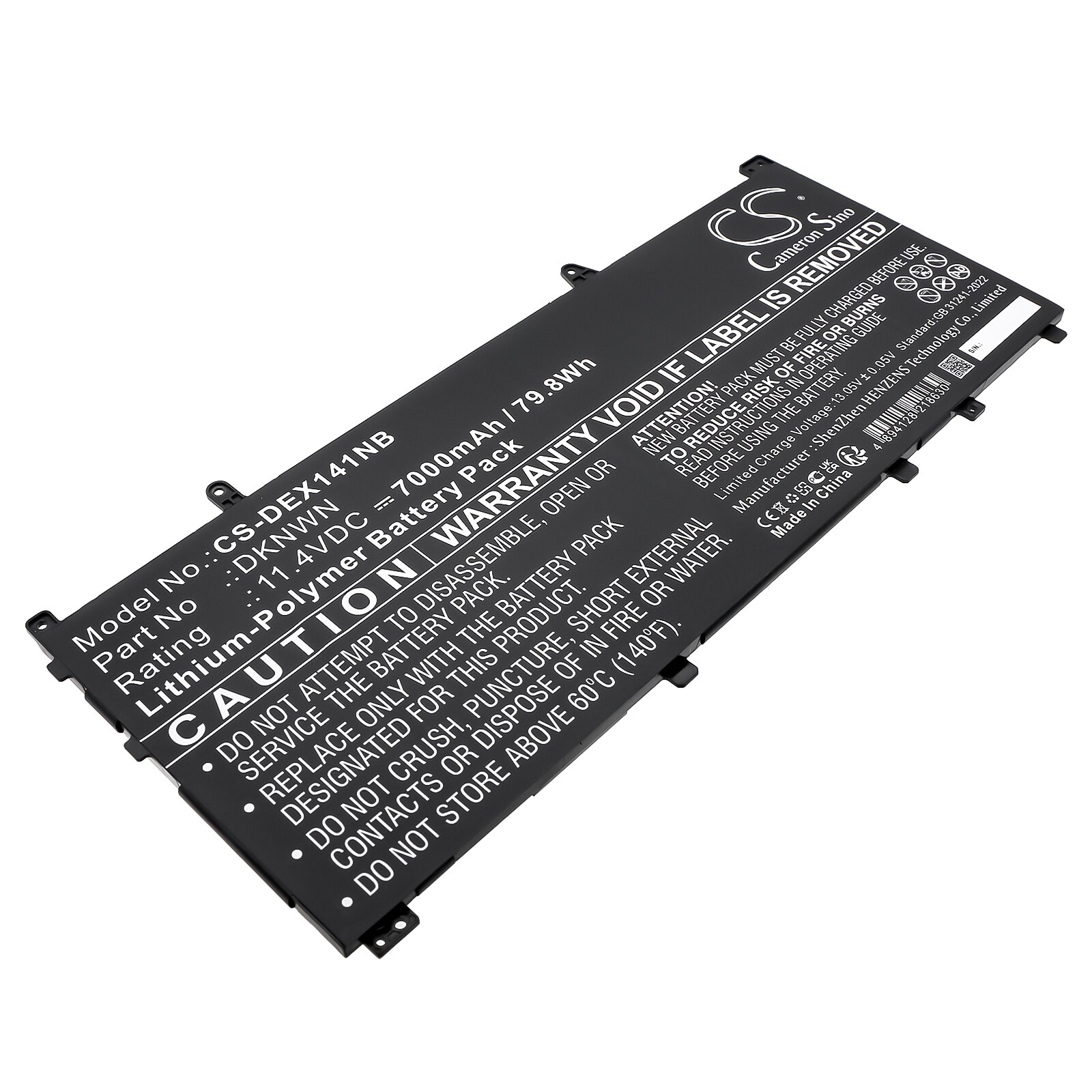 Batteri til bærbar PC for Dell Alienware X14 R1, Alienware X14 R2