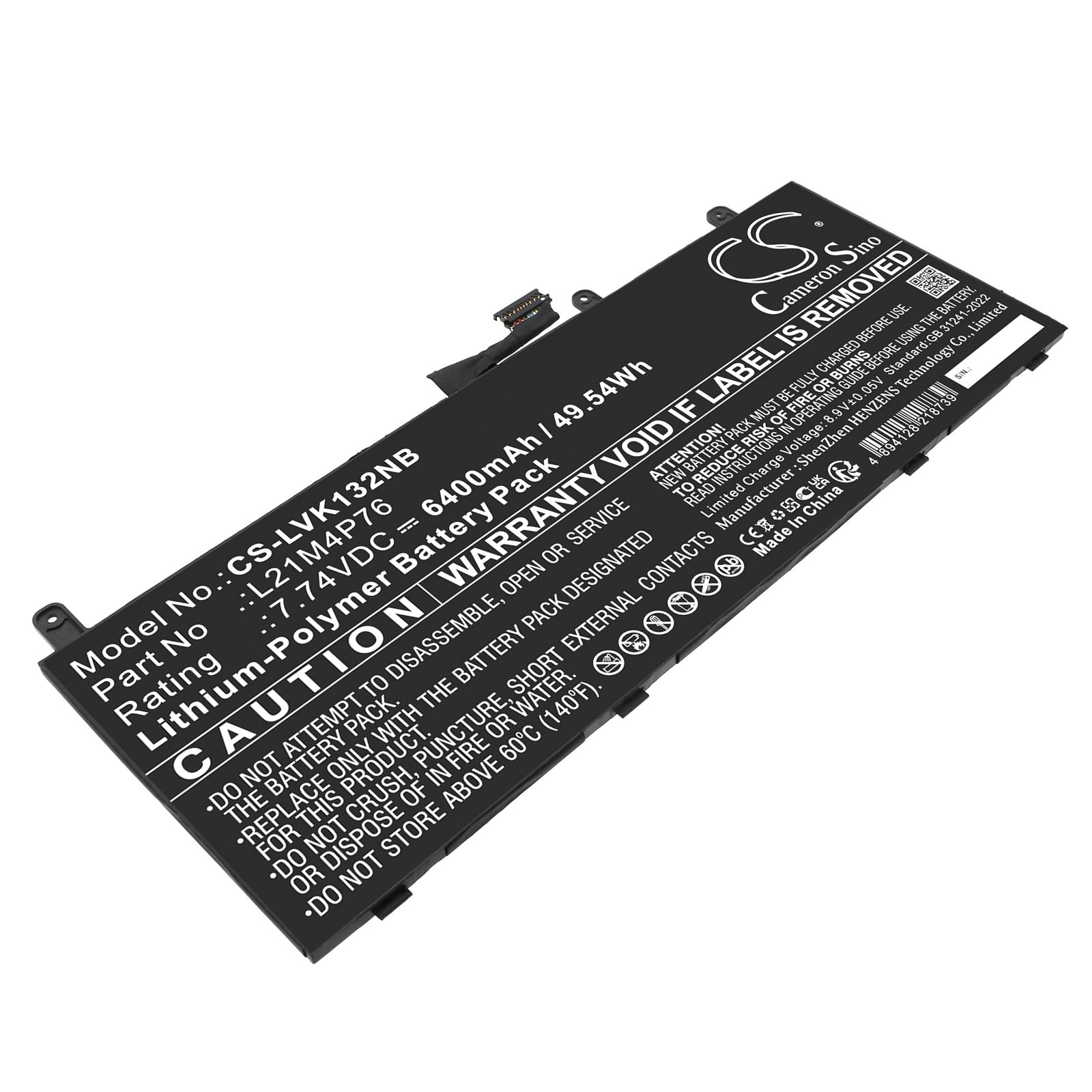 Batteri til bærbar PC for Lenovo ThinkPad X13S GEN 1-21BX000EHV og andre.