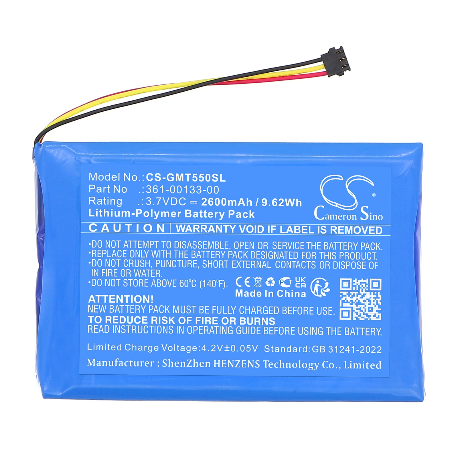 Batteri til Navigator, GPS for Garmin Tread 5.5, Zumo XT