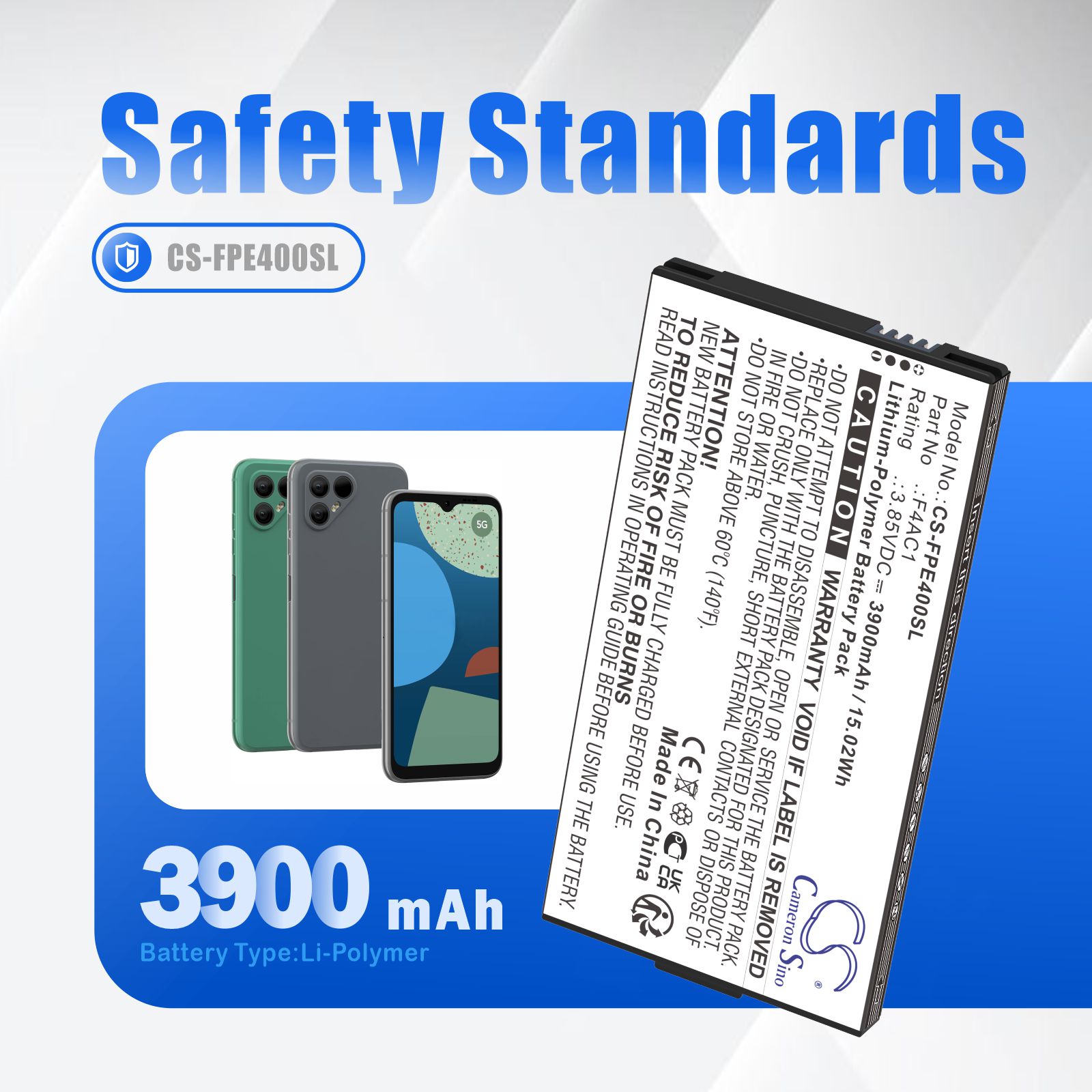 Batteri til SmartPhone, Mobil til Fairphone Fairphone 4