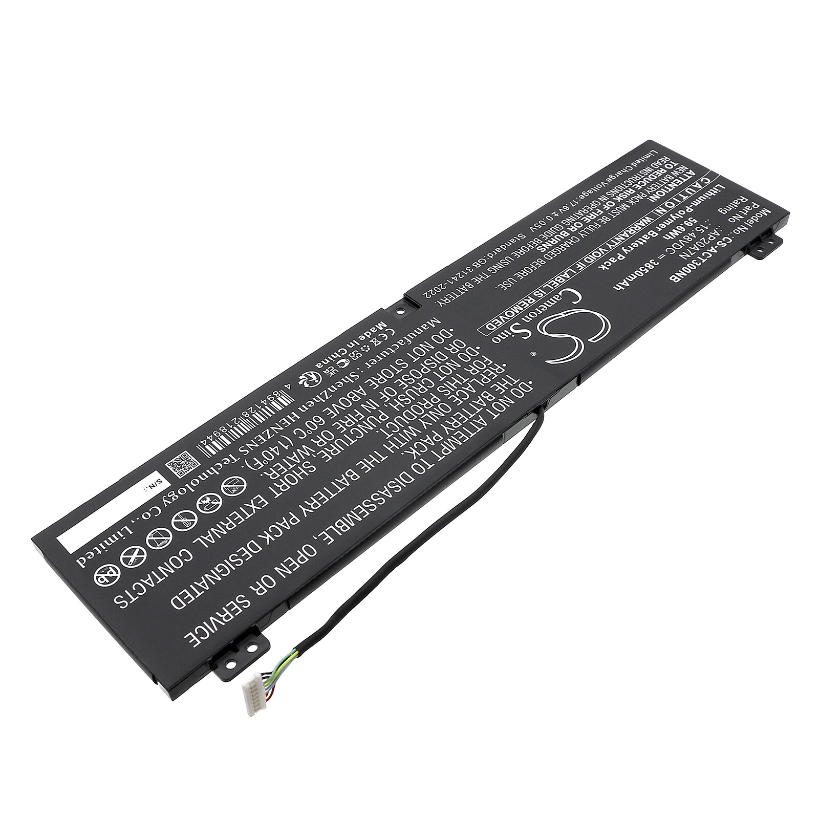 Batteri til bærbar PC for Acer Predator Triton 300 SE PT314-51S-52ML og andre